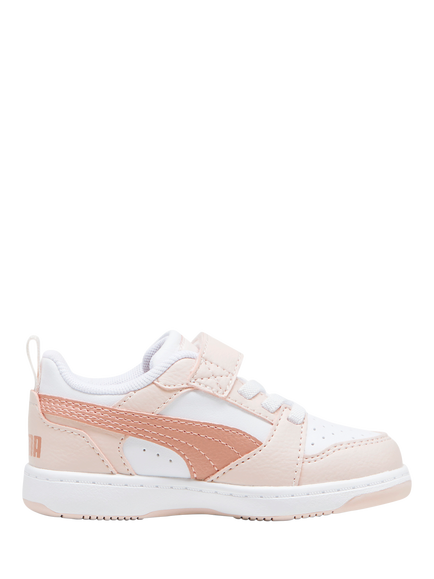 PUMA Kids' Rebound v6 Low Trainers, White Off White