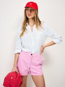 Crew Clothing Relaxed Fit Linen Rich Shirt, White