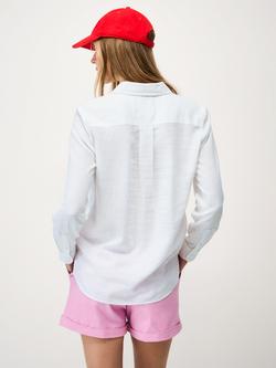 Crew Clothing Relaxed Fit Linen Rich Shirt - view 2, White