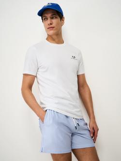 Crew Clothing Oxford Stripe Swim Shorts, Cobalt Blue, Cobalt Blue