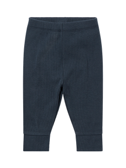 MORI Baby Ribbed Leggings, Navy, Navy