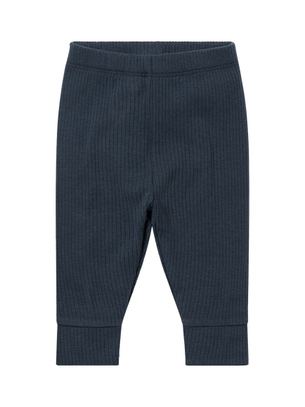 MORI Baby Ribbed Leggings, Navy, Navy
