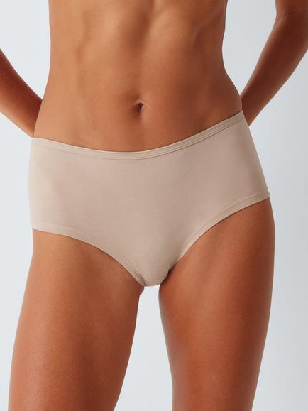 John Lewis Cotton Rich Shorty Knickers, Pack of 5, Almond - view 2, Almond