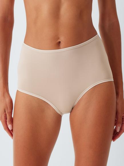 John Lewis Microfibre Full Briefs, Pack of 5, Almond - view 2, Almond