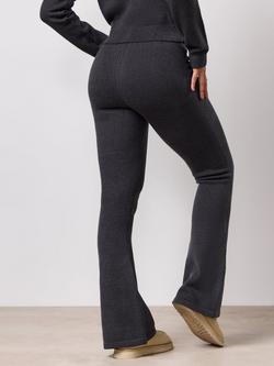 Gym King True Knit Flared Trousers, Charcoal - view 2, Charcoal