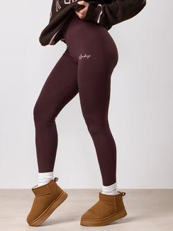 Gym King Mindset Leggings, Espresso, Espresso