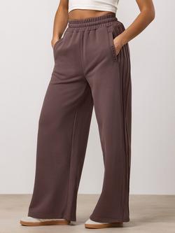 Gym King Replenish Wide Leg Joggers, Deep Mocha