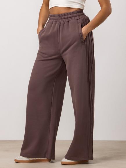 Gym King Replenish Wide Leg Joggers, Deep Mocha