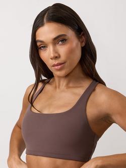 Gym King Luxe Redefined Bra, Deep Mocha