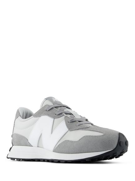 New Balance Kids' 327 Lace-Up Trainers, Slate Grey - view 2, Slate Grey