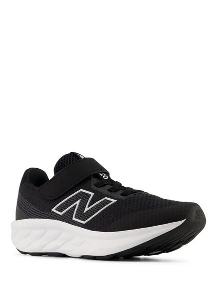 New Balance Kids' 520 v9 Running Trainers, Black/White - view 2, Black/White