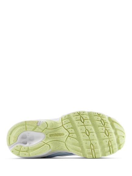 New Balance Kids' 530 Bungee Lace Trainers, Gry/Wh/Yl/Bl - view 2, Gry/Wh/Yl/Bl
