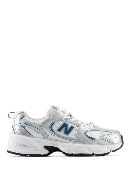 New Balance Kids' 530 Lace-Up Trainers, Metallic/Blue, Metallic/Blue