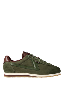PS Paul Smith Atlanta Suede and Leather Trainers, Khaki Brown, Khaki Brown