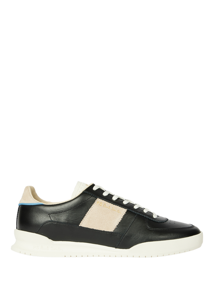 PS Paul Smith Rye Leather Trainers, Black, Black
