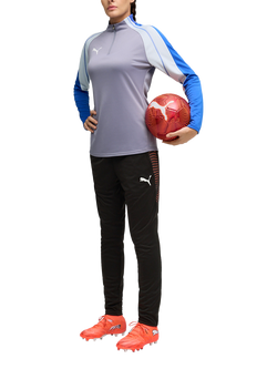 PUMA Quarter-Zip Football Top - view 2, Gray Sky/White/Royal