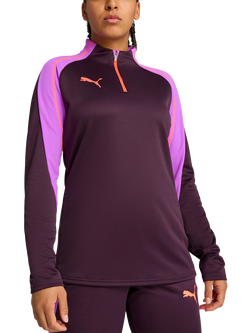 PUMA Quarter-Zip Football Top, Midnight Plum
