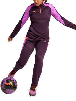 PUMA Quarter-Zip Football Top - view 2, Midnight Plum