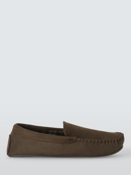 John Lewis Shetland Slippers, Khaki, Khaki