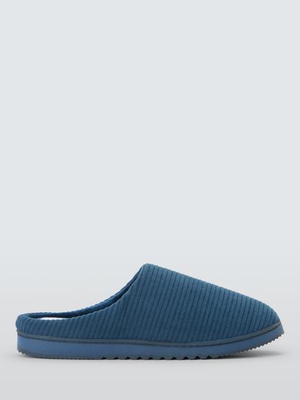 John Lewis Skye Slippers, Steel Blue, Steel Blue