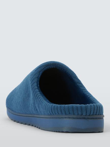 John Lewis Skye Slippers, Steel Blue - view 2, Steel Blue