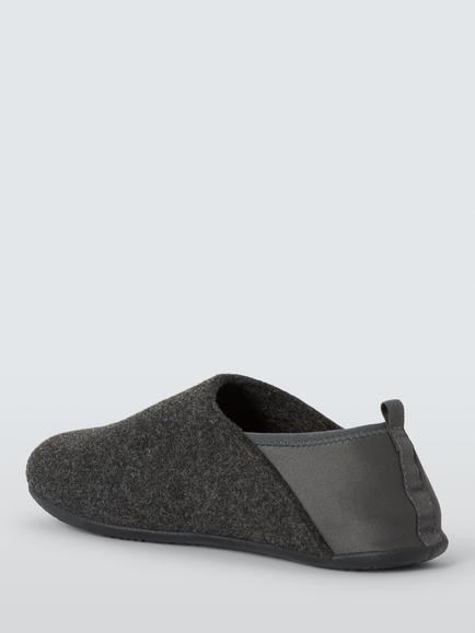 John Lewis Westray Slippers, Charcoal - view 2, Charcoal