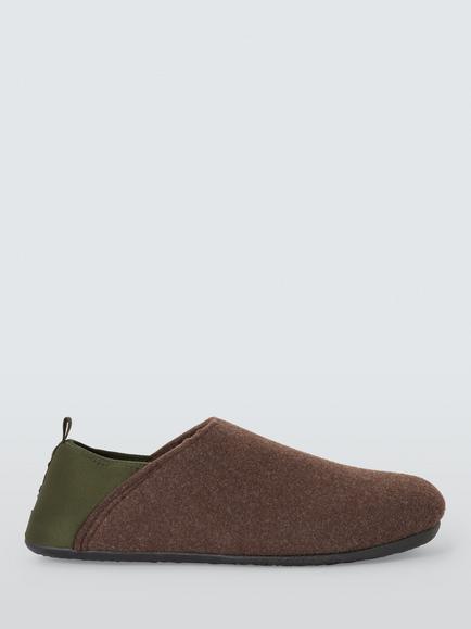 John Lewis Westray Slippers, Forest, Forest