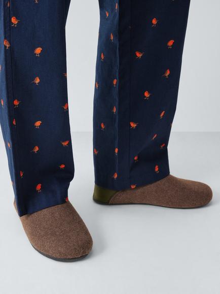 John Lewis Westray Slippers, Forest - view 2, Forest