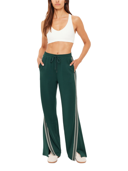 THE UPSIDE Roma Side Stripe Joggers, Green, Green