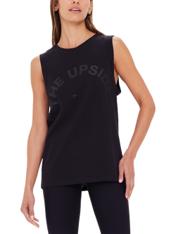 THE UPSIDE Jeet Cotton Tank Top, Black, Black