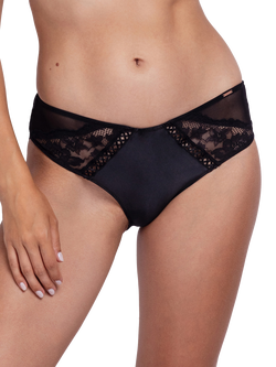 Dorina Lyra Hipster Satin Knickers, Black, Black