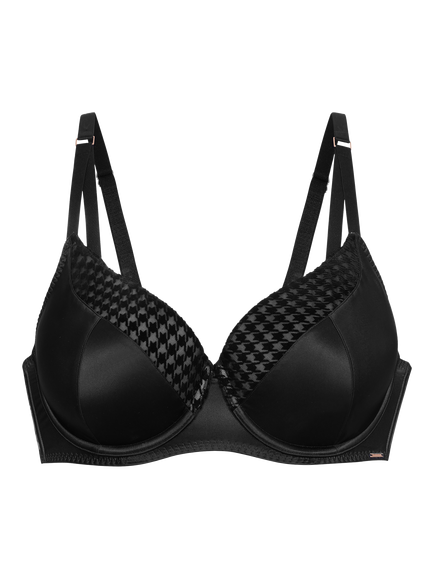 Dorina Julianna Padded Demi Bra, Black, Black