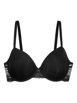 Dorina Willa Padded Demi Bra, Black, Black