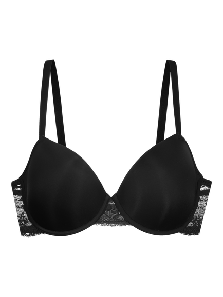 Dorina Willa Padded Demi Bra, Black, Black
