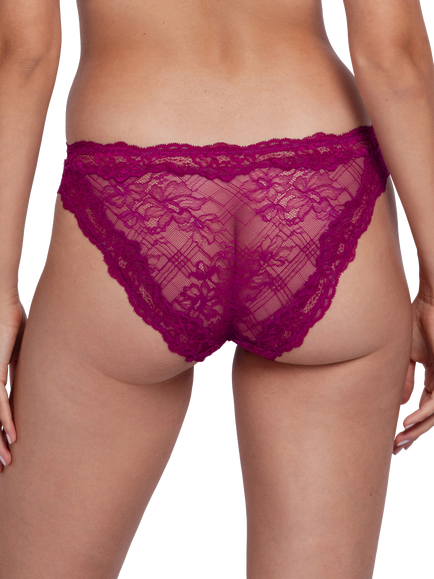 Dorina Origins Lace Knickers, Fuchsia - view 2, Fuchsia