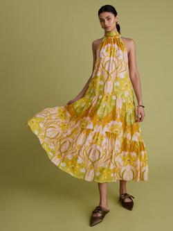 FLORERE Nouveau Paisley Midi Dress, Multi Print - view 2, Multi Print