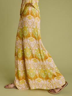 FLORERE Nouveau Paisley Wide Leg Trousers, Multi Print - view 2, Multi Print