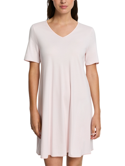 Hanro V-Neck Jersey Nightdress, Honeydew, Honeydew