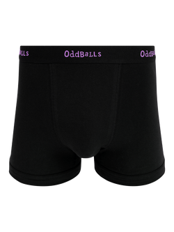 OddBalls Stretch Cotton Plain Boxers, Pack of 3 - view 2, Navy/Black/White