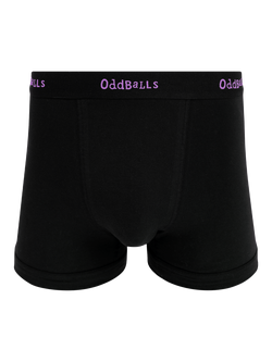 OddBalls Stretch Cotton Plain Boxers, Pack of 3 - view 2, Blackberries