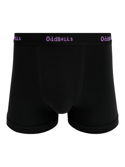 OddBalls Stretch Cotton Plain Boxers, Pack of 3 - view 2, Blackberries