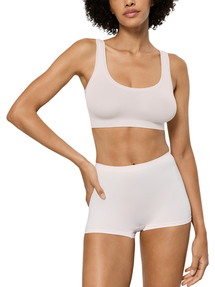 Hanro Touch Feeling Crop Top, Honeydew, Honeydew