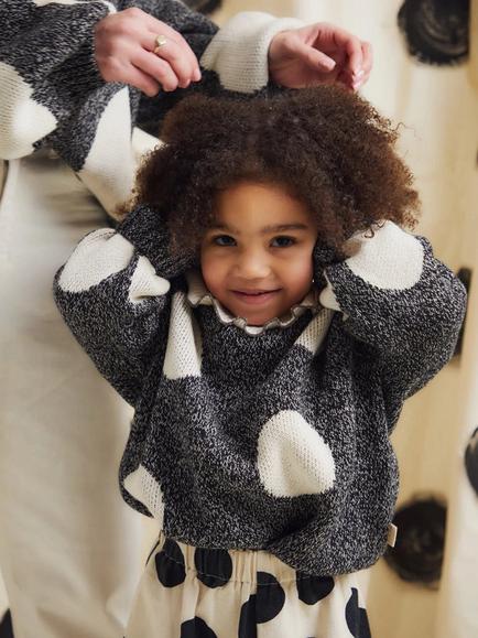 Claude & Co Kids' Lori Spot Jumper, Noir - view 2, Noir