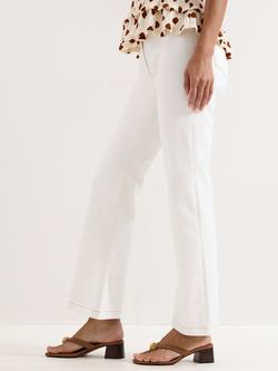 Phase Eight Olivia Bootcut Jeans, White, White