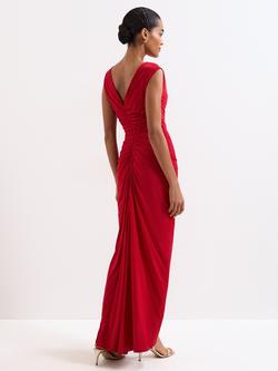 Phase Eight Petite Donna Maxi Dress, Red - view 2, Red