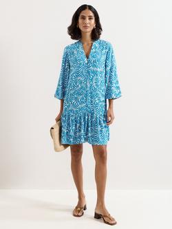 Phase Eight Phoebe Abstract Swing Dress, Blue, Blue