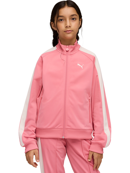 PUMA Kids' T7 Track Jacket, Dark Pink