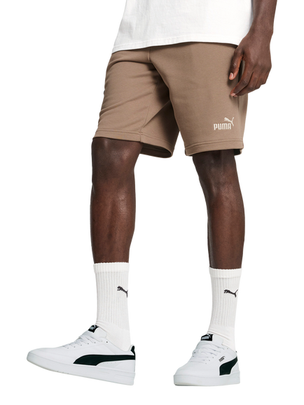 PUMA Cotton Blend No. 1 Logo Shorts, Mid Brown