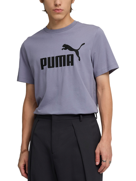 PUMA Cotton Regular Fit Short Sleeve No. 1 Logo T-Shirt, Mid Grey