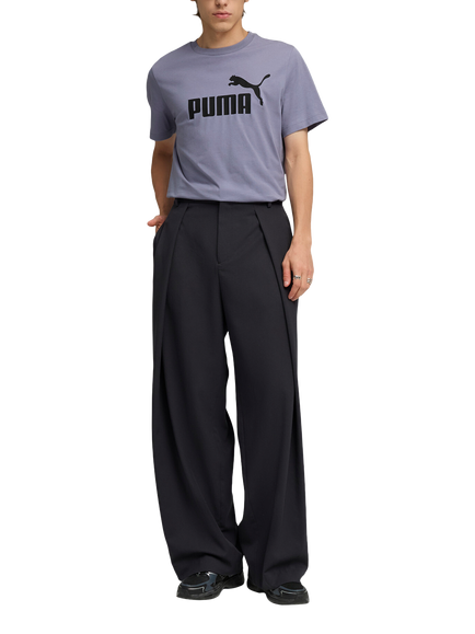 PUMA Cotton Regular Fit Short Sleeve No. 1 Logo T-Shirt - view 2, Mid Grey